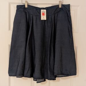 NWT Torrid Dark Blue Skater Skirt M/L 10